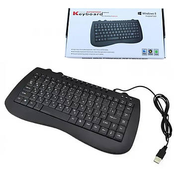 Клавіатура провідна KEYBOARD MINI KP-988 Чорна / Клавіатура для комп'ютера