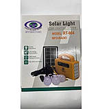 СОННІЧНА СТАНЦІЯ ПАНЕЛЬ РАДІО, ФОНАРІК ОСВІТЛЕННЯ SOLAR Light POWERED RT-904, фото 7