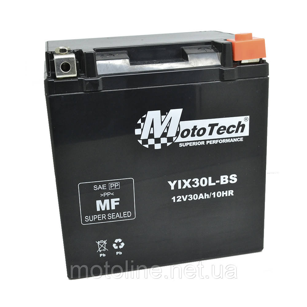 Акумулятор АКБ YIX30L-BS (12V30AH) Mototech