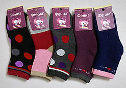 Махрові шкарпетки для дівчаток в асортименті "Фена" р 30-35