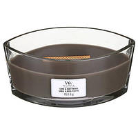 Ароматическая свеча с ароматом древесины и песка Woodwick Ellipse Sand and Driftwood 453 г