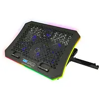 Подставка под ноутбук Esperanza EGC109 Galerne with mobile phone stand Black RGB