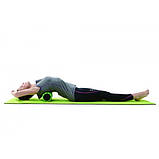 Масажний ролик, валик для масажу спини (йога мфр рол масажер для спини, шиї, ніг) OSPORT 33*14 (MS 0857-1), фото 2