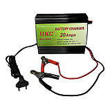 Зарядний пристрій для автомобіля 12 вольт 20 ампер, UKC Battery Charger 20A, фото 3