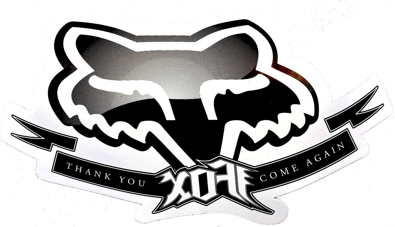 Наклейка Fox Authorized Dealer Window чёрный, несподіваний параметр