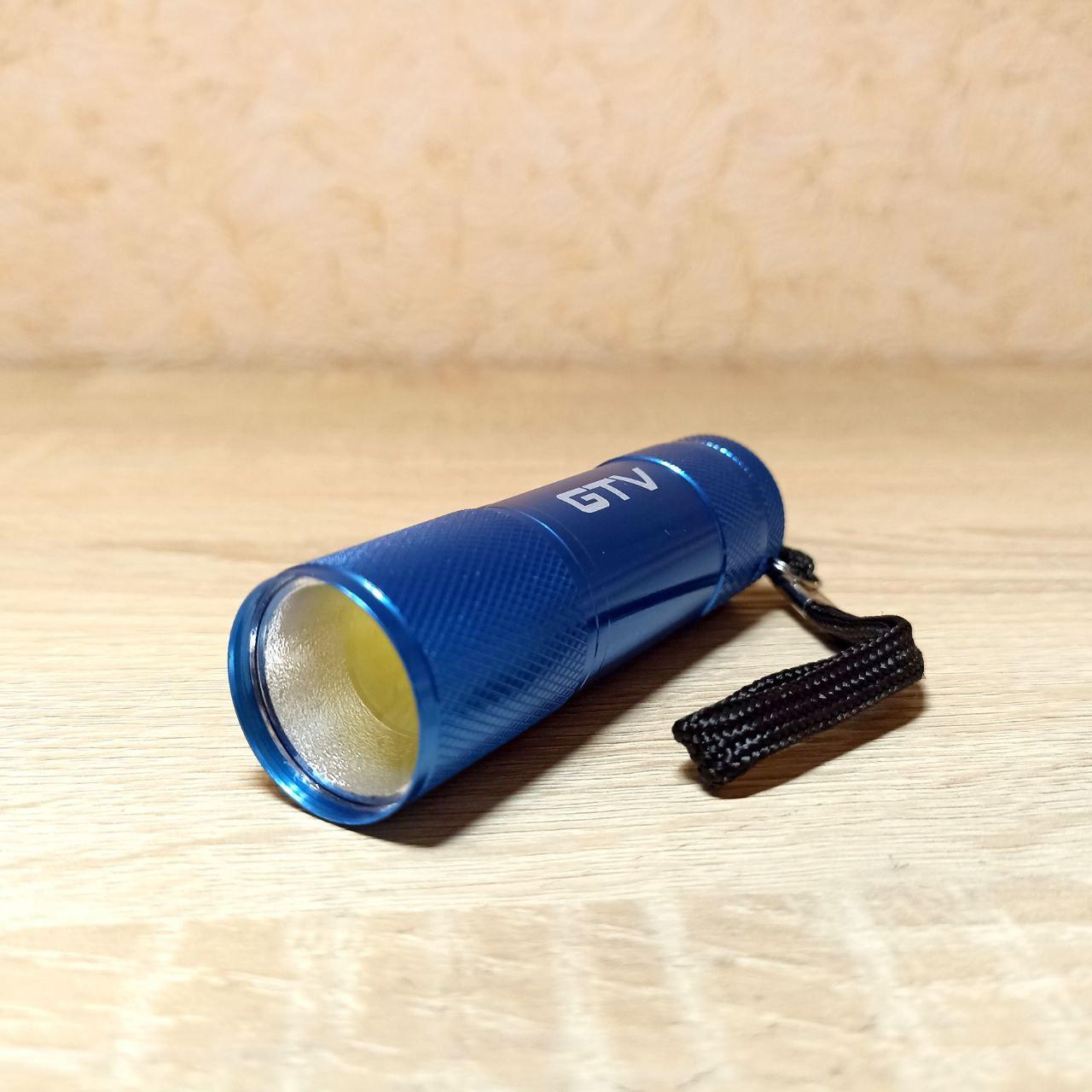 Ліхтарик на батарейках LED 3W синій (3*ААА)