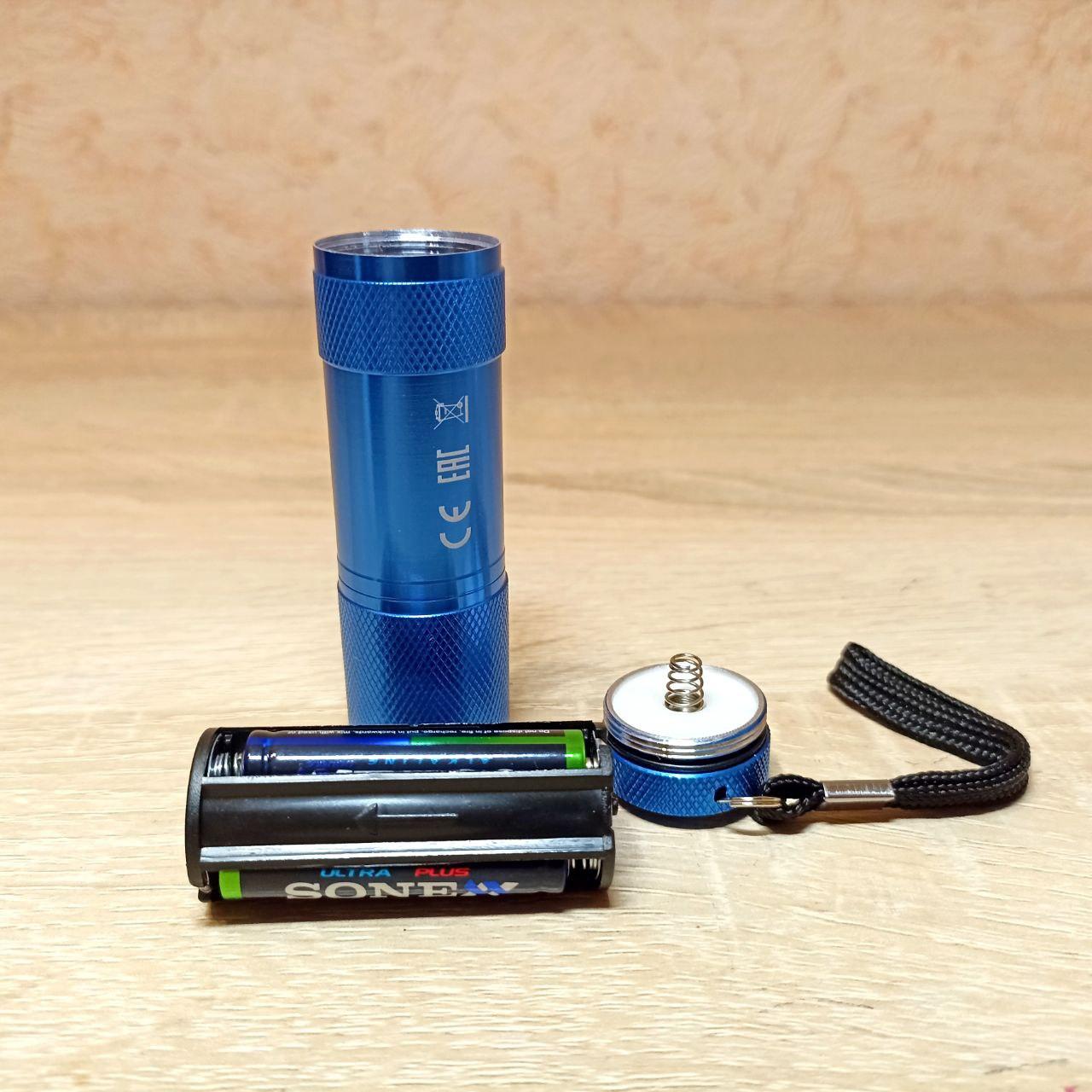 Фонарик на батарейках LED 3W синий (3*ААА) (ID#1719857633), цена: 87 ...