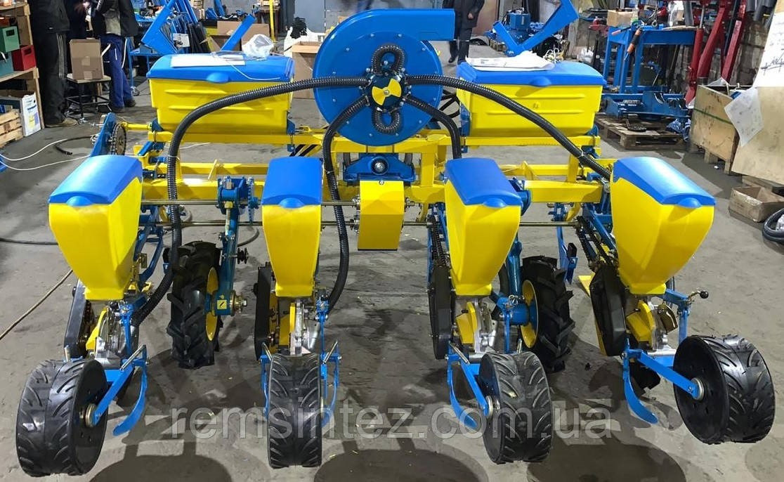 Сівалка міні пропашна УПС-4 (СПУ-4) 4 ряда точного висіву з міжсекційним розміщенням коліс для міні і малих тракторів