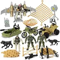 Игровой набор с фигурками солдат армии США, игрушечные солдатики с аксессуарами
