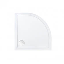 Душова кабіна 80x80 см Lidz Latwa, скло матове Frost 4 мм + низький піддон Qtap Robin, фото 3