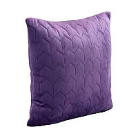 Двусторонняя декоративная подушка Velour Violet 40х40 см. Подушка интерьерная маленькая