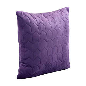 Двостороння декоративна подушка "Velour" Violet 40х40 см. Подушка інтер'єрна маленька