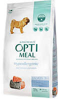 Сухой гипоаллергенный полнорационный корм для собак средних и больших пород Optimeal с лососем 12 кг
