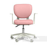 Дитяче ергономічне крісло Fundesk Buono Pink з підлокітниками, фото 2