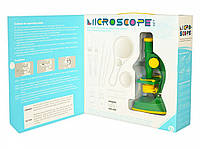 Игровой набор Микроскоп 3102C с аксессуарами (Зелёный)