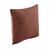 Двостороння декоративна подушка "Velour" Cappuccino 40х40 см. Подушка інтер'єрна маленька, фото 3