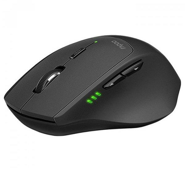 Миша бездротова USB + Bluetooth Rapoo MT550 Wireless Multi-Mode Black (MT550) 1600dpi сіра #