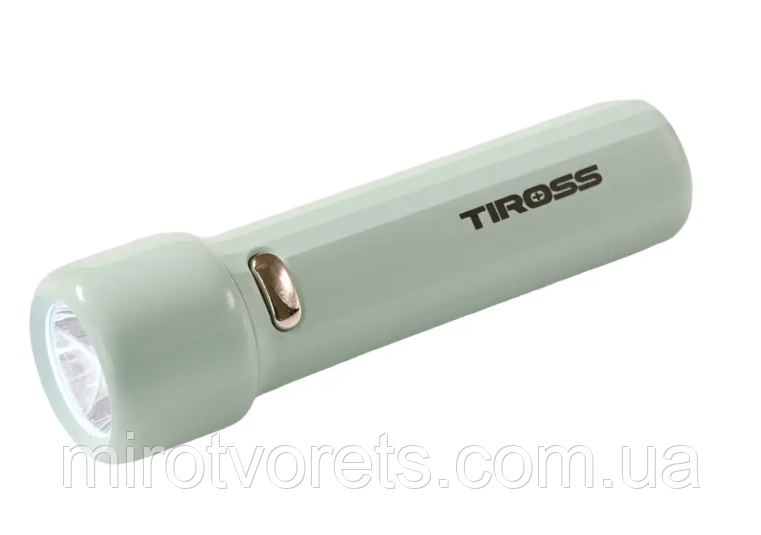 Ліхтар ручний з акумулятором Tiross 1859, LED 1W, 1200mAh, 70lum, мікро USB