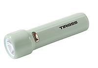 Фонарь ручной 4 режима micro USB зарядка, LED 1W, 1200mAh, 70lum, tiross 1859