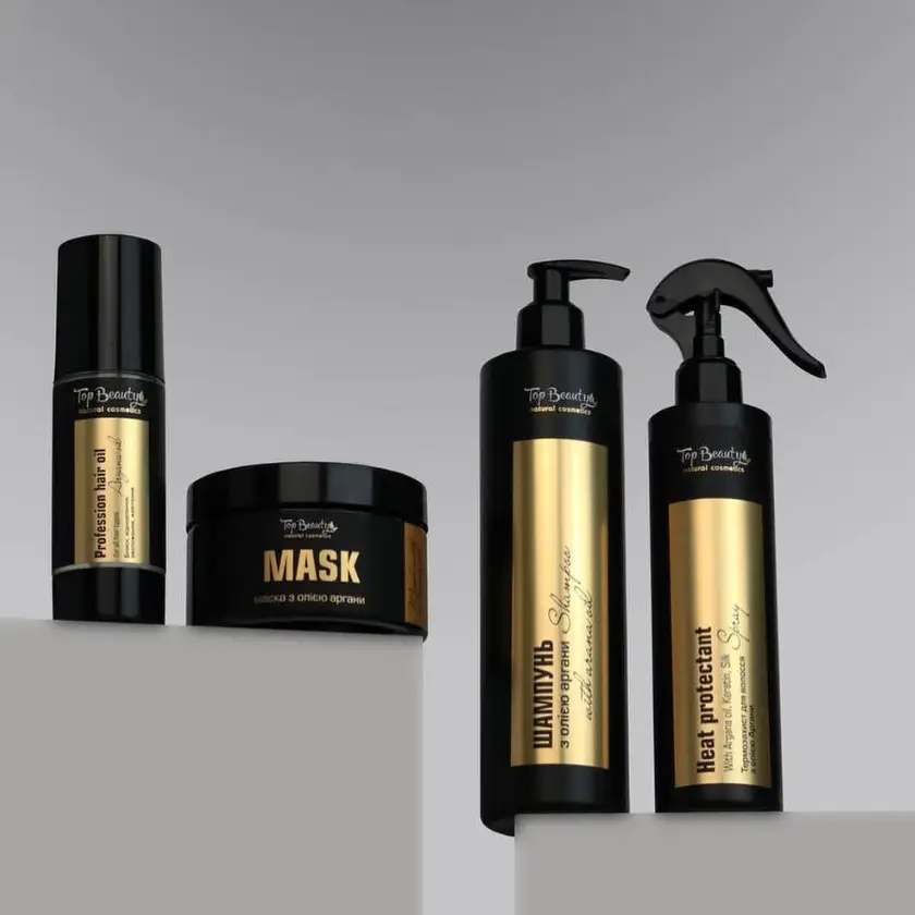 Набір для догляду за волоссям з олією Аргани та Кератином Top Beauty