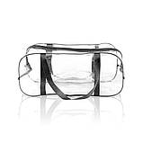 Набір сумок у пологовий будинок міцні та місткі прозорі три розміри сірі, 001С, фото 3