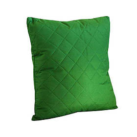 Двостороння декоративна подушка Grass Ромб зелена 40х40 см. Подушка інтер'єрна маленька