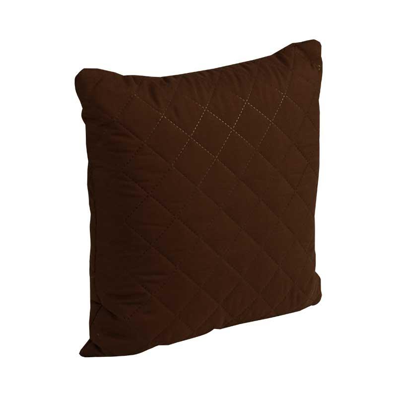 Двостороння декоративна подушка Ромб шоколадна 40х40 см. Подушка інтер'єрна маленька, фото 1
