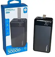 Акумулятор зовнiшнiй ACL PowerBank PW-15 with LED Light 30000mAh Black