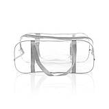 Набір з трьох прозорих сумок в пологовий будинок різних розмірів світло-сірі міцні місткі, 001СС, фото 3