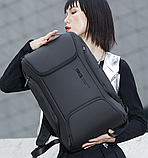 Рюкзак міський Bange BG-7267 USB-роз'єм вологостійкий дорожний для ноутбука 15,6 колір чорний 25л, фото 4