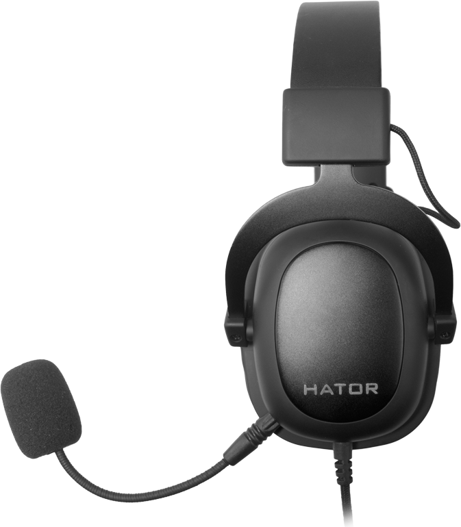 Навушники з мікрофоном дротові HATOR Hypergang EVO (HTA-810) Black 3.5мм чорні нові