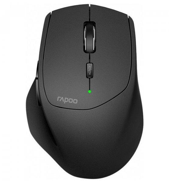 Миша бездротова USB + Bluetooth Rapoo MT550 Wireless Multi-Mode Black (MT550) 1600dpi сіра #