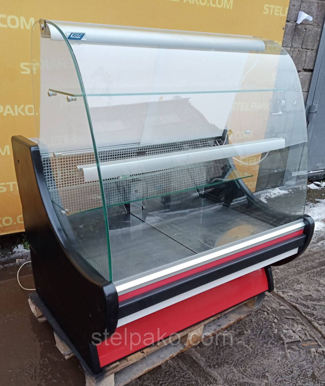 Кондитерська холодильна вітрина "Cold C-13G" 1.3 м., (Польща), мармурова стільниця, Б/у, фото 1