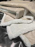 Плед із підігрівом від powerбанка колір беж, для дітей і дорослих. Електроплед тепло в кишені, у будь-яку погоду.