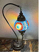Светильник настольный разноцветный из мозаики ручной рботы, форма camel
