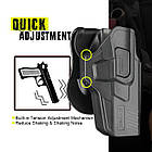 Кобура для пістолету Colt 1911 Cytac на молле FDE пісочний, фото 7