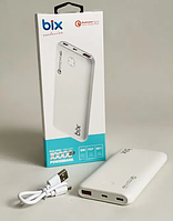 Повербанк Bix зі швидкою зарядкою 10000mAh реальна ємність, Type-C, умб, батарея акумуляторна PB10-QPD