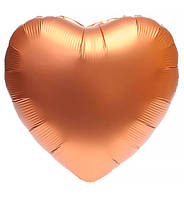Воздушные шары "Heart" Ø - 45 см., цвет - бронза (сатин)