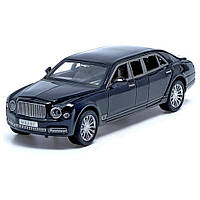 Детская металлическая машинка Bentley Mulsanne АВТОПРОМ 7694 на батарейках (Черный)