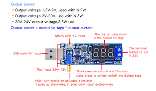 USB-понувальний модуль живлення DC-DC 5 В до 3,5 В/12 В