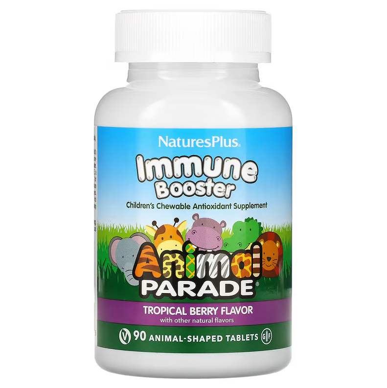 Вітаміни Animal Parade Kids Immune Booster Natures Plus 90 жувальних таблеток