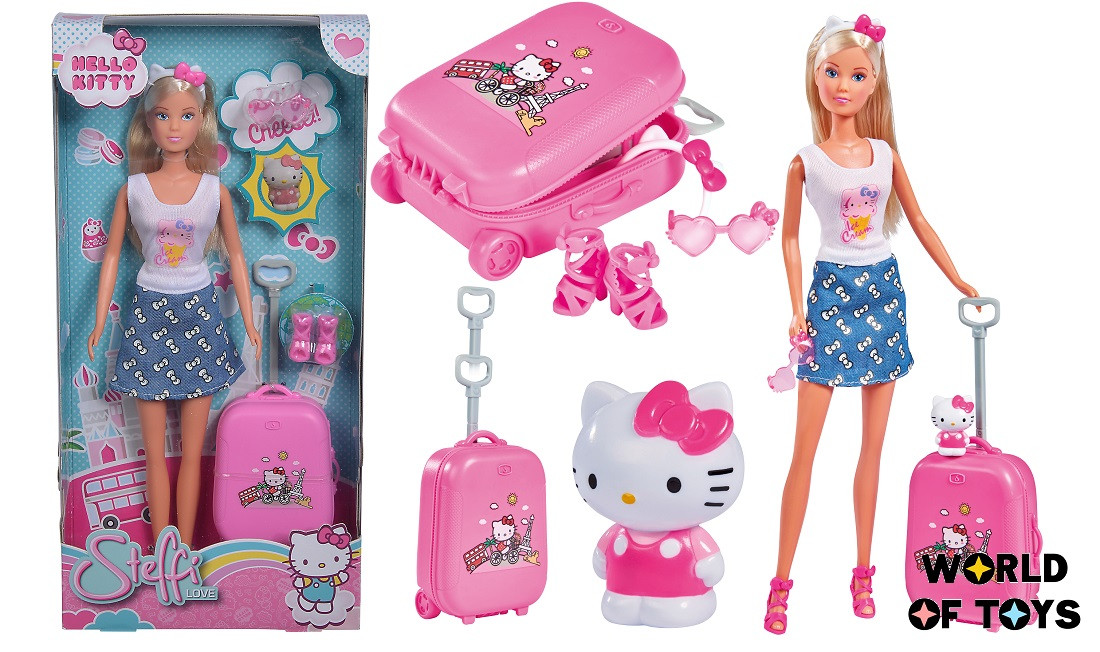 Лялька Штеффі Hello Kitty "Весела подорож" з аксес., Steffi & Evi Love, 3+ | 9283012