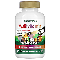 Вітаміни Animal Parade Gold Children's Chewable Multi-Vitamin & Mineral Natures Plus 120 жувальних таблеток