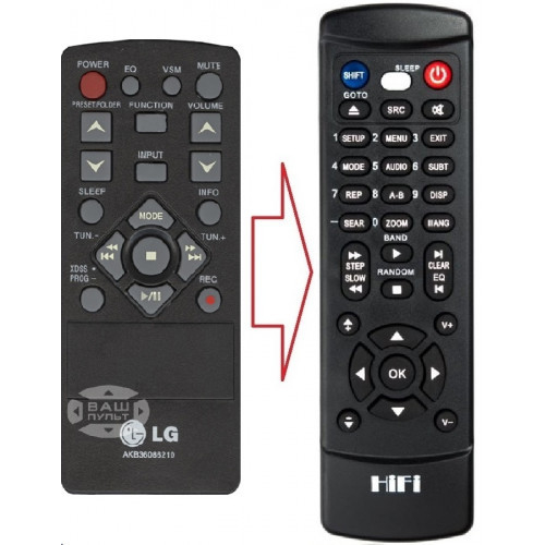 Пульт для LG LPC53-XO (аналог), фото 1