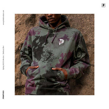 Худі Primitive Skateboarding Lotus Tie Dye Hoodie Green (розмір М)