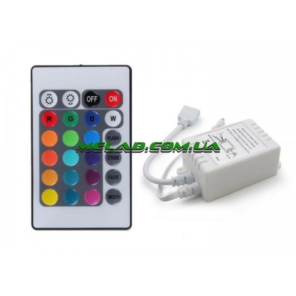 Купить LED контроллер 12V с инфракрасным пультом для светодиодной RGB ...