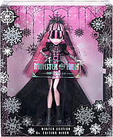 Колекційна кукла лялька Monster High 2022 Draculaura Howliday Edition, Pink and Black Gown, Монстер Хай