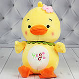 М'яка плюшева іграшка качечка жовта 25 см, фото 2