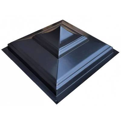 Форма для кришки 320х320х130 мм на стовп паркану Азія; для лиття бетонних кришок на паркан