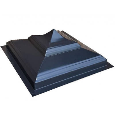 Форма для кришки 400х400х170 мм на стовп паркану Азія; для лиття бетонних кришок на паркан